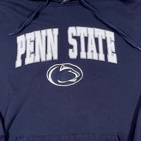 Vintage Y2k Stadium ATH Penn State University Nittany Lions Hoodie Size BLUE XXL - Picture 2 of 6